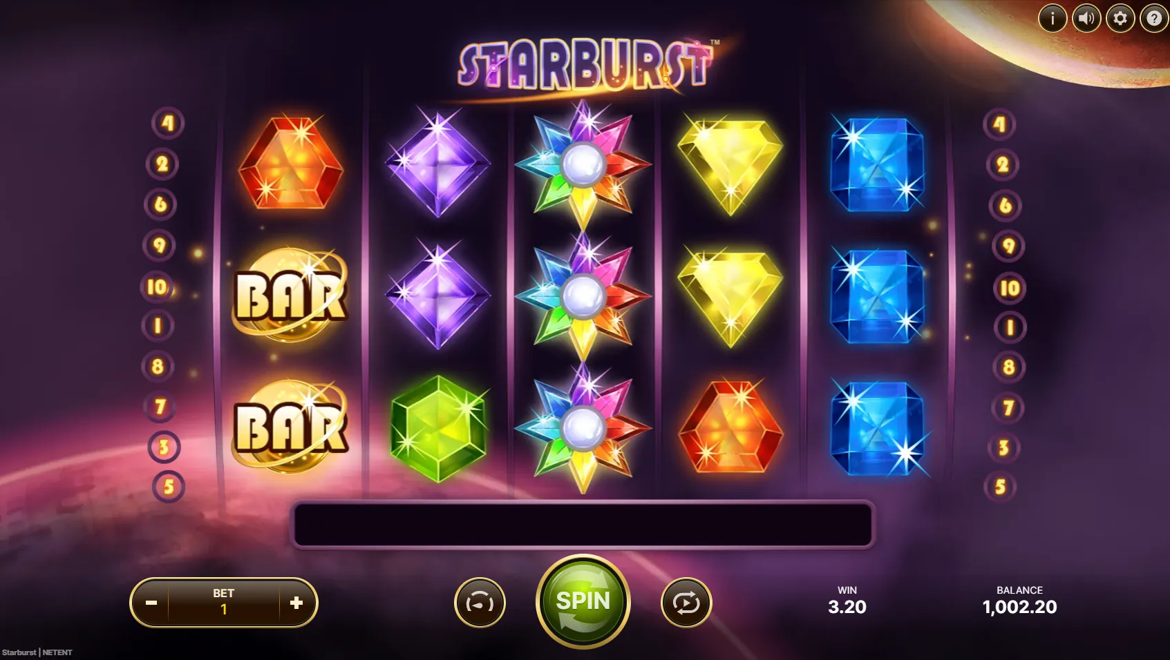 Starburst como slot simple para sesiones rápidas